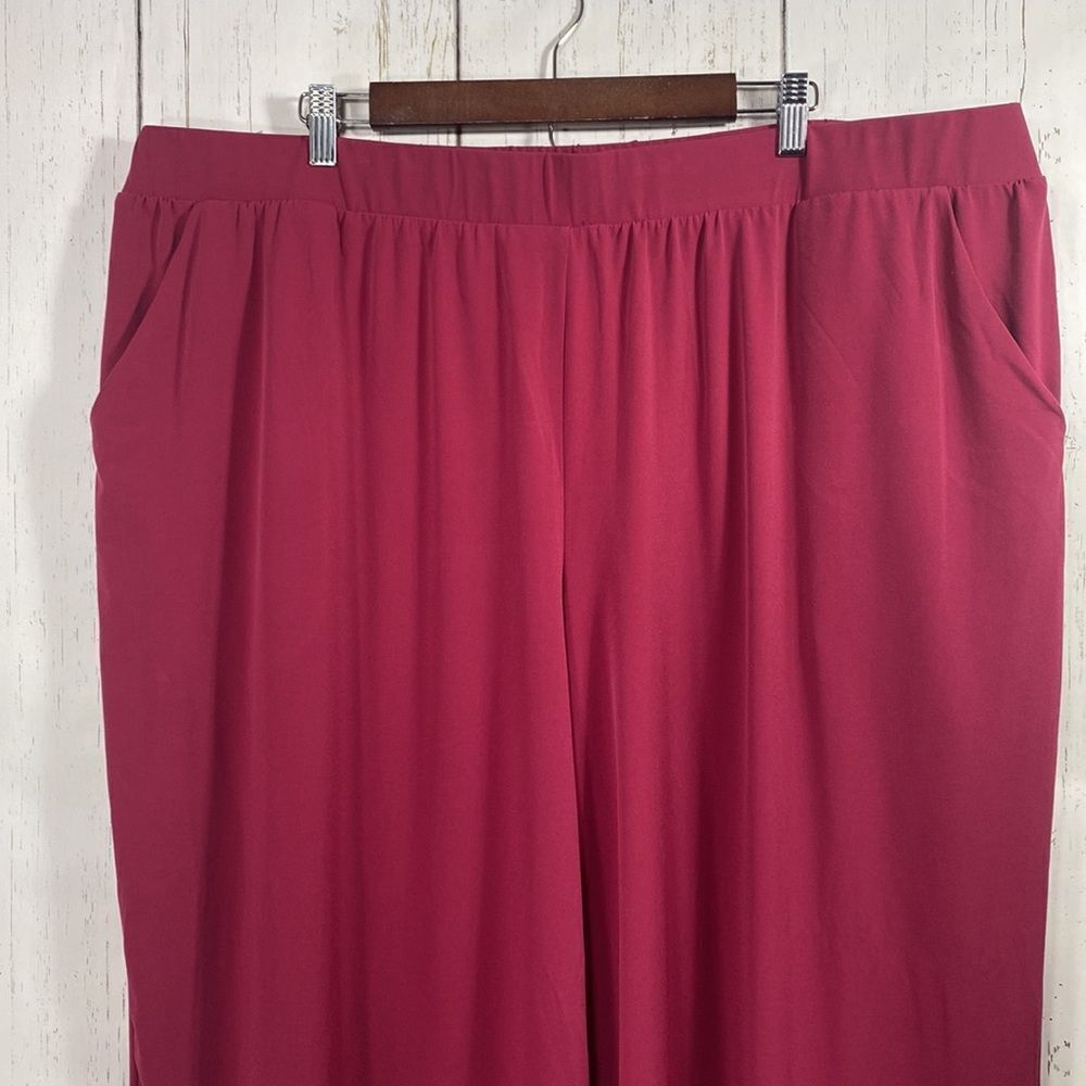 Lane Bryant Womens Cropped Pants Pull On Minimalist Soft Wide Leg Elastic Waist  - Picture 4 of 14